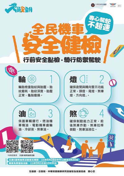 機車安全健檢海報
