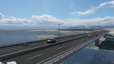 台中大肚-彰化和美跨河橋梁新建工程-模擬圖
